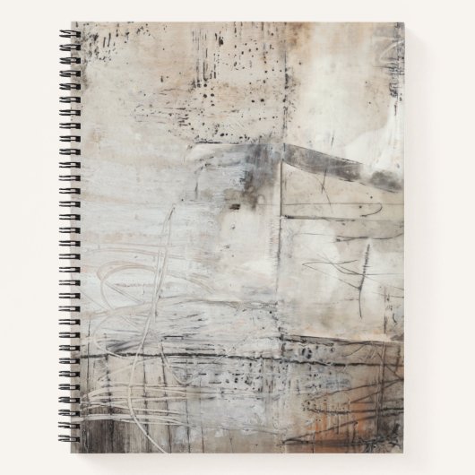 Carnet Blanc noir et bronze (Devant)