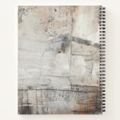 Carnet Blanc noir et bronze (Dos)