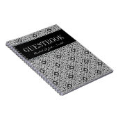 Carnet blanc noir tribal de Guestbook de (Côté Droit)