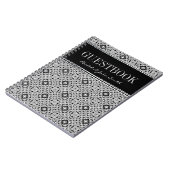 Carnet blanc noir tribal de Guestbook de (Côté gauche)