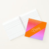 Carnet blanc Polka-dot orange (Intérieur)