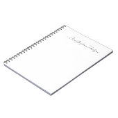 Carnet Blanc Professionnel Plain Créatif Chic Calligraphi (Côté gauche)