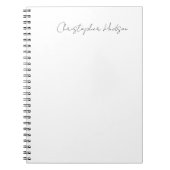 Carnet Blanc Professionnel Plain Créatif Chic Calligraphi (Devant)