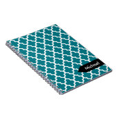 Carnet Blanc Quatrefoil Motif transparent (Côté Droit)