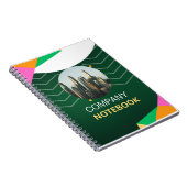 Carnet Blanc Vert moderne Art géométrique (Côté Droit)