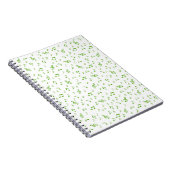 Carnet blanc, vert, Musical+ Note, luxe, or, royal, (Côté Droit)