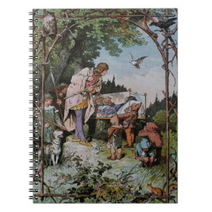 Carnet Blanche Neige attend d'être éveillé par le Prince