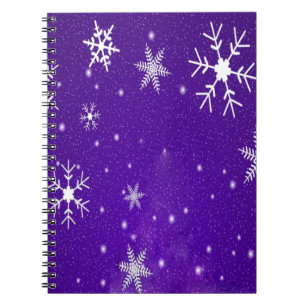Carnet Blanche-Neige, Blue Purple Background