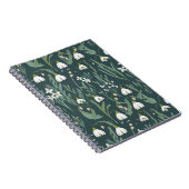 Carnet Blancs De Neige Fleurs Sur Vert (Côté Droit)