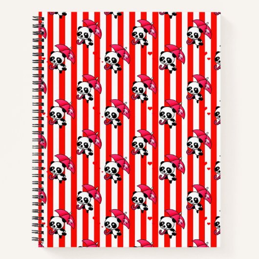 Carnet Blancs rouges mignons (Devant)