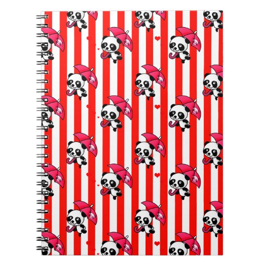 Carnet Blancs rouges mignons (Devant)