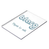 Carnet blarg. (Côté gauche)