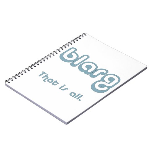 Carnet blarg. (Côté gauche)