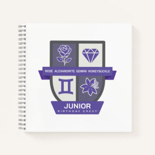 Carnet Blason d'anniversaire Gémeaux™ pour le 1er-21 juin