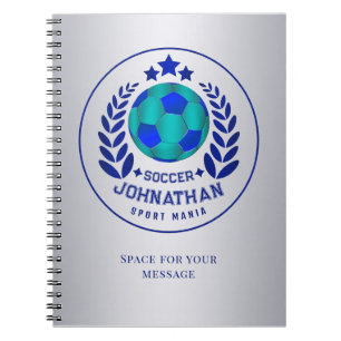 Carnet Blason de ballon de football Cadeaux pour fans d