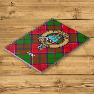 Carnet Blason de Clan Grant sur tartan