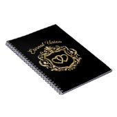 Carnet Blason de mariage Union Éternelle Or Élégant | Orn (Côté Droit)