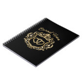 Carnet Blason de mariage Union Éternelle Or Élégant | Orn (Côté gauche)