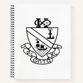Carnet Blason de Phi Chi Theta | N&B (Devant)