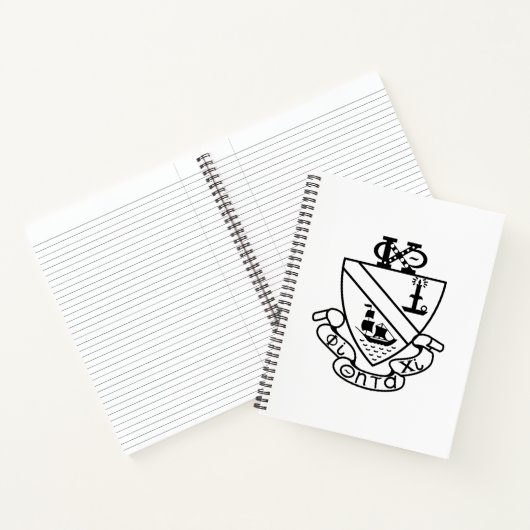 Carnet Blason de Phi Chi Theta | N&B (Intérieur)