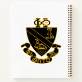 Carnet Blason de Phi Chi Theta | Or et Noir (Dos)