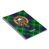 Carnet Blason du clan Duncan sur tartan (Côté Droit)