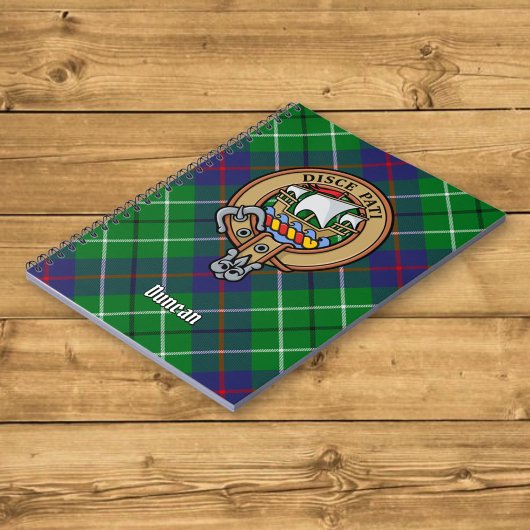 Carnet Blason du clan Duncan sur tartan