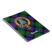 Carnet Blason du clan Malcolm sur tartan (Côté Droit)