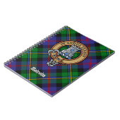 Carnet Blason du clan Malcolm sur tartan (Côté gauche)