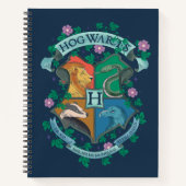 Carnet Blason floral HOGWARTS™ (Devant)
