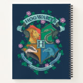 Carnet Blason floral HOGWARTS™ (Dos)