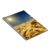 Carnet Blé d'or et ciel bleu avec soleil (Côté Droit)