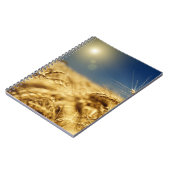 Carnet Blé d'or et ciel bleu avec soleil (Côté gauche)