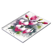 Carnet Bleeding Heart - Watercolor flowers (Côté gauche)