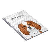Carnet Blenheim Cavalier King Charles Spaniel & Texte (Côté Droit)