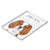 Carnet Blenheim Cavalier King Charles Spaniel & Texte (Côté gauche)