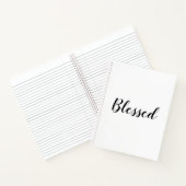 Carnet Blessé noir blanc texte personnalisé texte mignon (Intérieur)