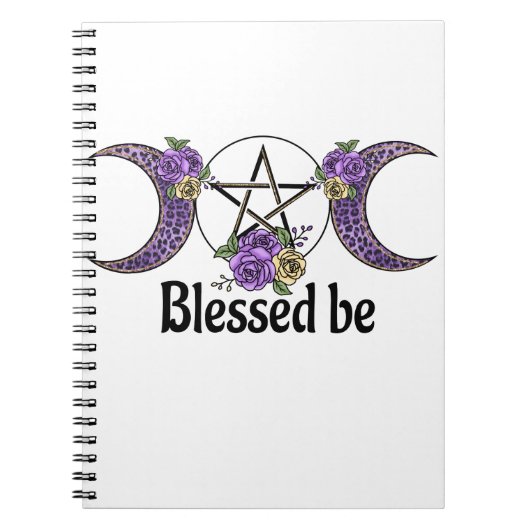 Carnet Blessed Be Witches Half Moon (Devant)