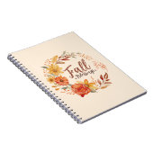 Carnet Blessures d'automne - Feuilles d'automne et couron (Côté Droit)