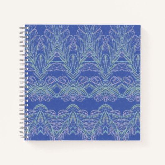 Carnet bleu à perches souples (Devant)