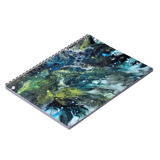 Carnet bleu Abstrait (Côté gauche)