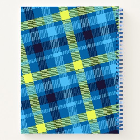 Carnet bleu Abstrait (Dos)