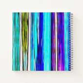 Carnet Bleu Abstrait bandes 606 (Dos)