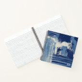 Carnet Bleu Abstrait et ivoire (Intérieur)