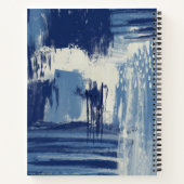 Carnet Bleu Abstrait et ivoire (Dos)