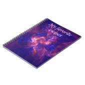 Carnet Bleu Abstrait Et Violet (Côté gauche)