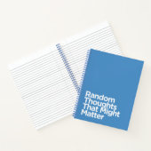 Carnet Bleu Amusant Réflexions Aléatoires Qui Pourraient  (Intérieur)