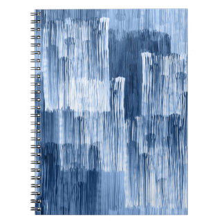 Carnet Bleu Aquarelles : Motif géométrique
