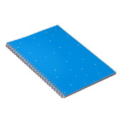 Carnet Bleu avec points blancs accessoires à la personnal (Côté Droit)