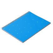 Carnet Bleu avec points blancs accessoires à la personnal (Côté gauche)